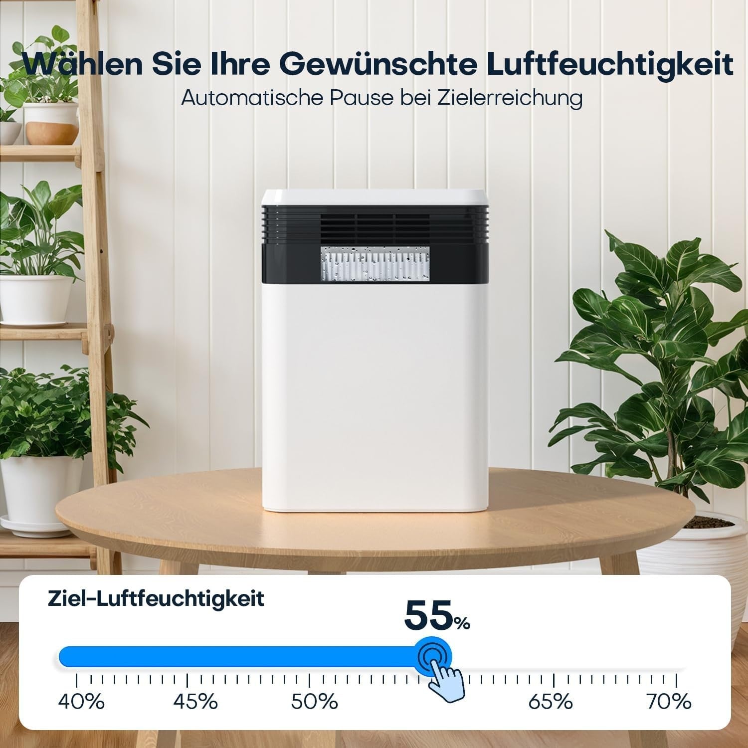 Conopu Luftentfeuchter Elektrisch 3000ml 4 Halbleiter Auto Sensor mit Timer