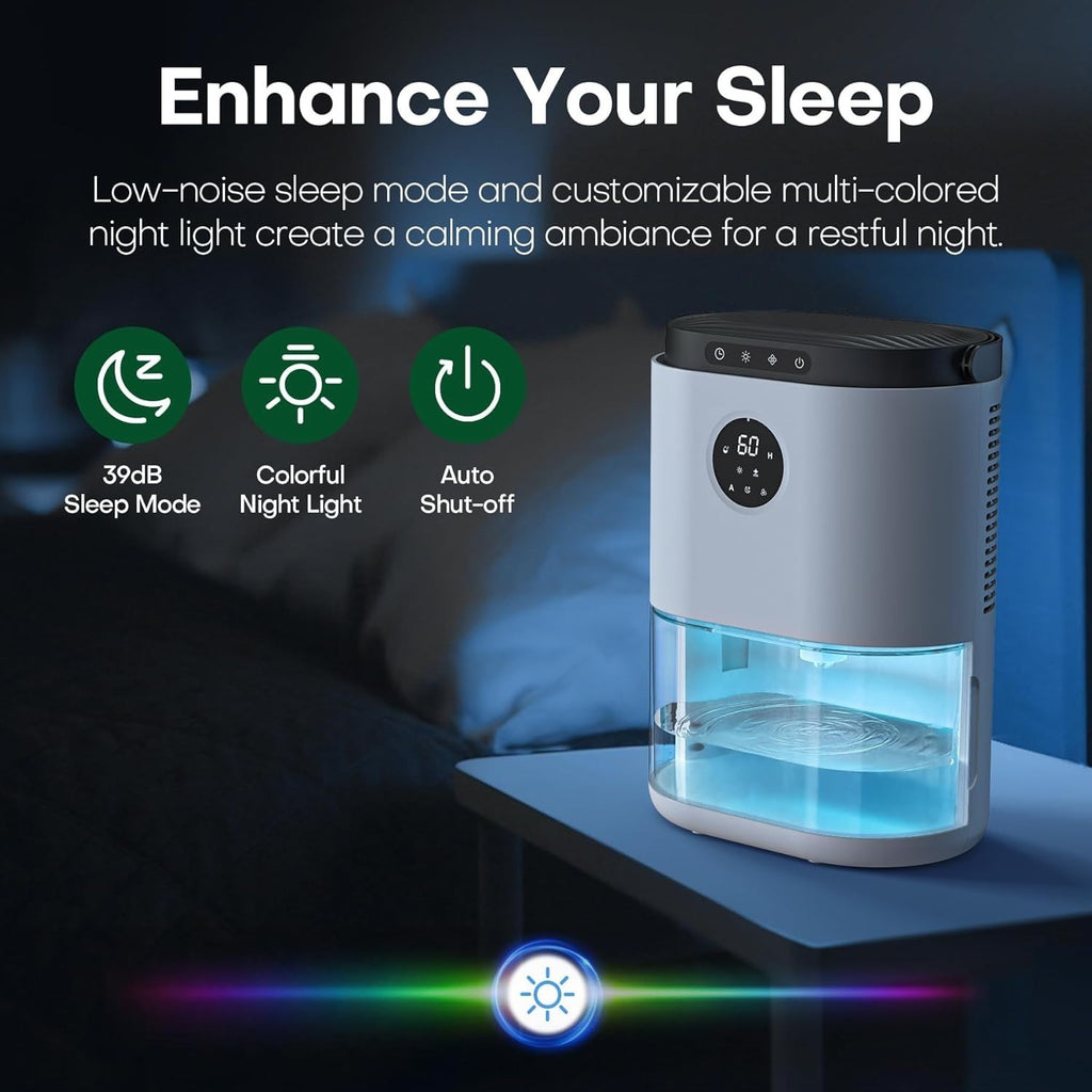 CONOPU DH-CS02 Elektrischer Luftentfeuchter für Zuhause 2300 ml Schlafzimmer