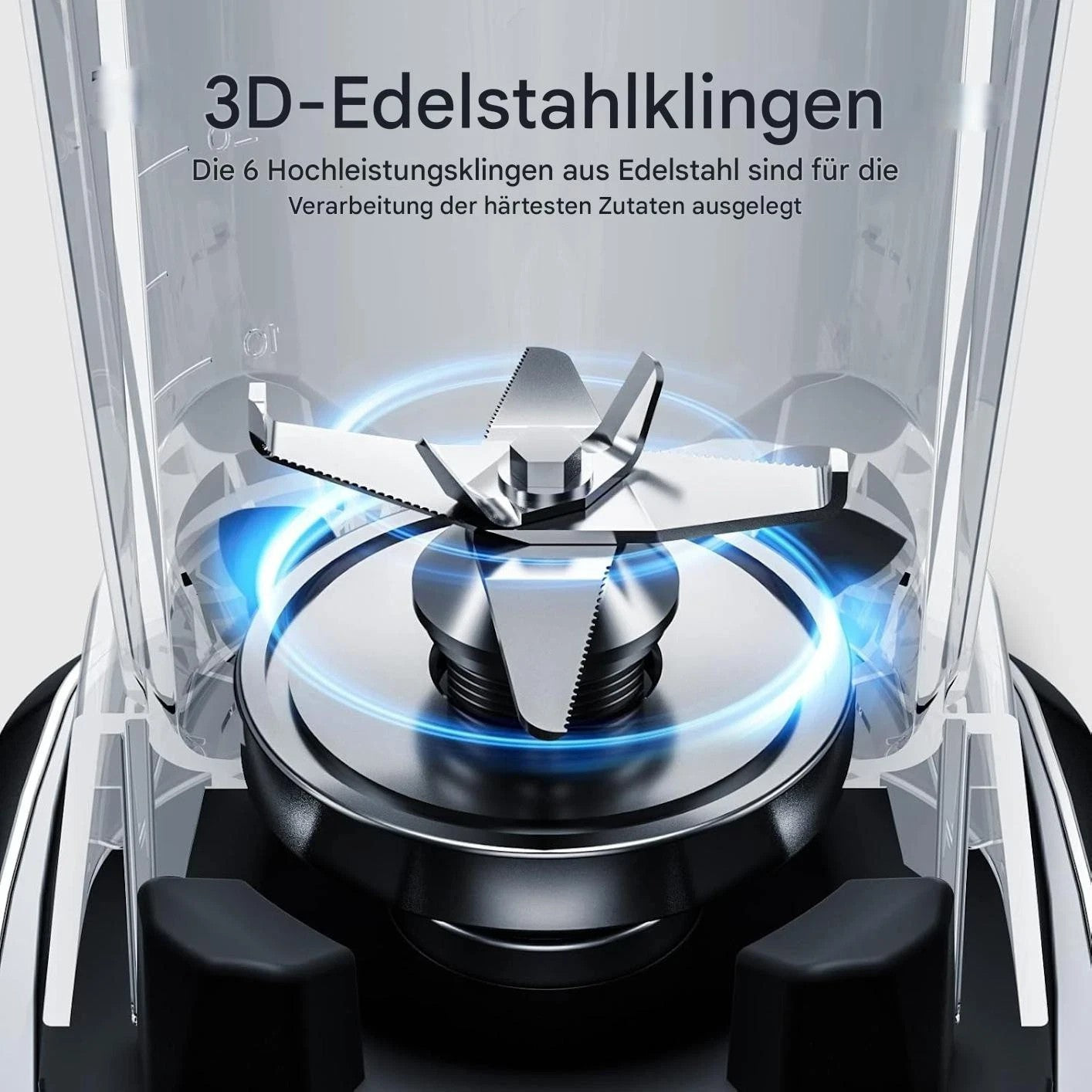 AMZCHEF Hochleistungsmixer 2IN1 Mixer mit 1850 ml und 600 ml Behälter 2000 Watt