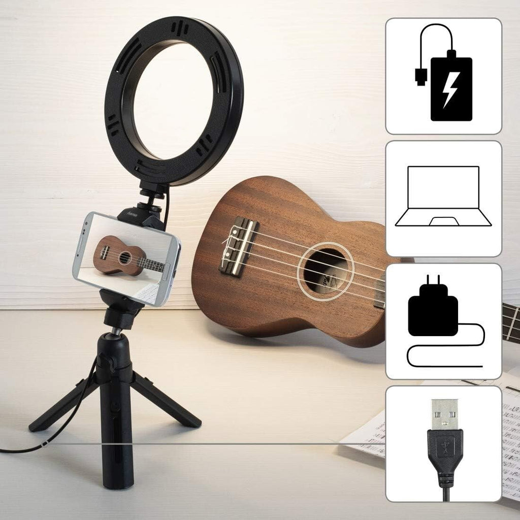 Hama LED Ringlicht Ringleuchte Work Area 67 Stativ Handy-Halterung Smartphone