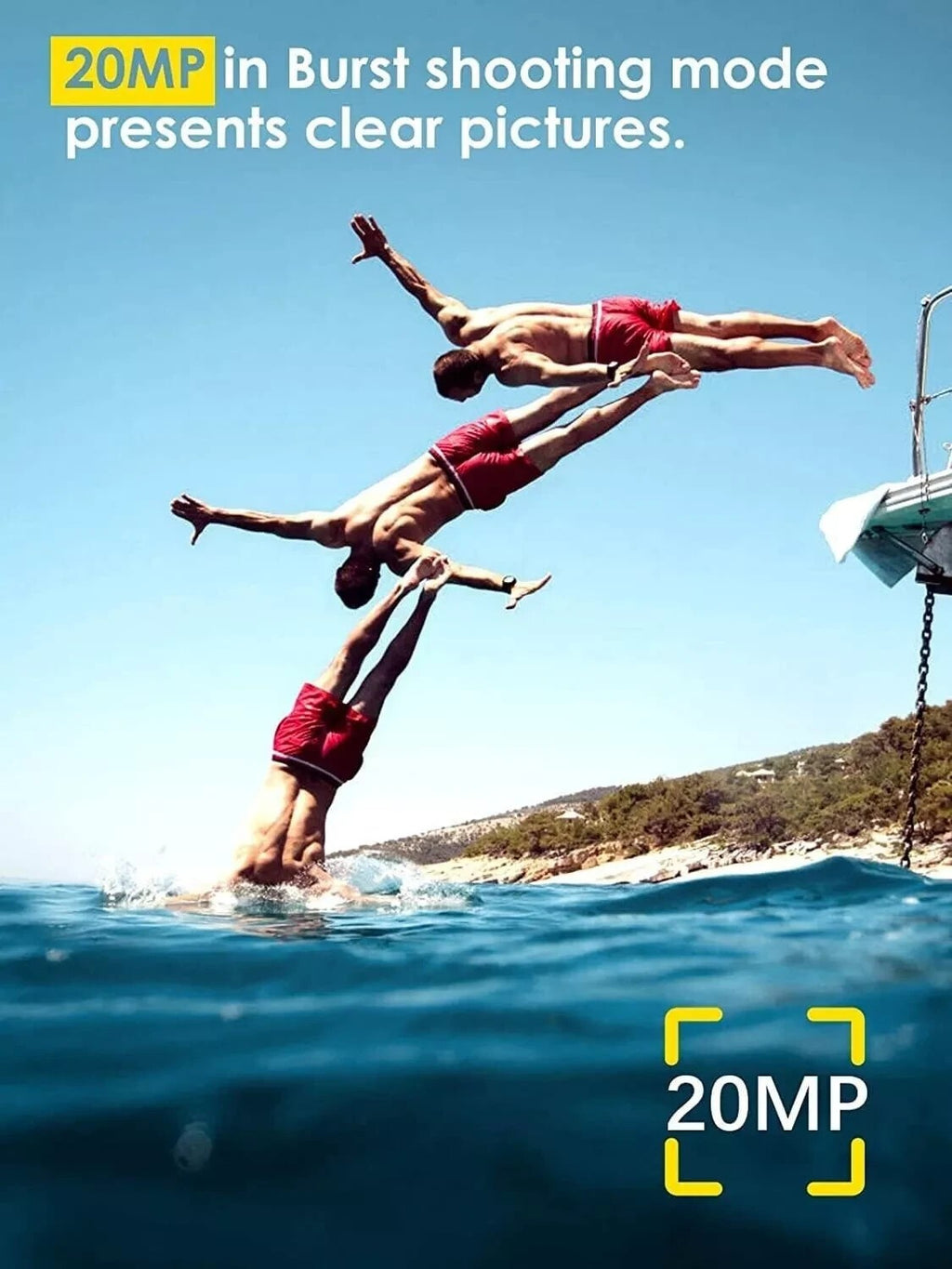 Victure AC820 Action Kamera Cam 4K Ultra-HD 20MP Wasserdicht Weitwinkel Touch