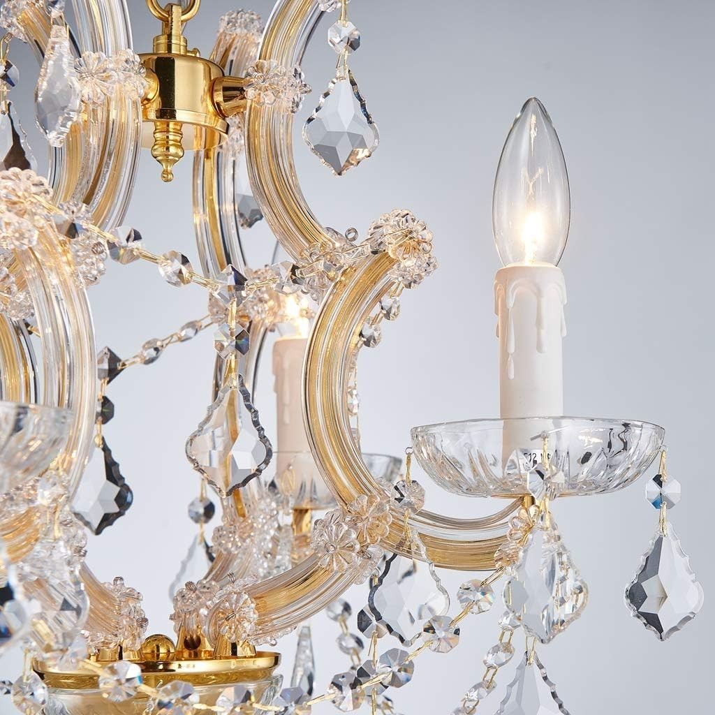 Saint Mossi Kristall Kronleuchter Modern 4 Flammig Maria Theresa Design Lampe