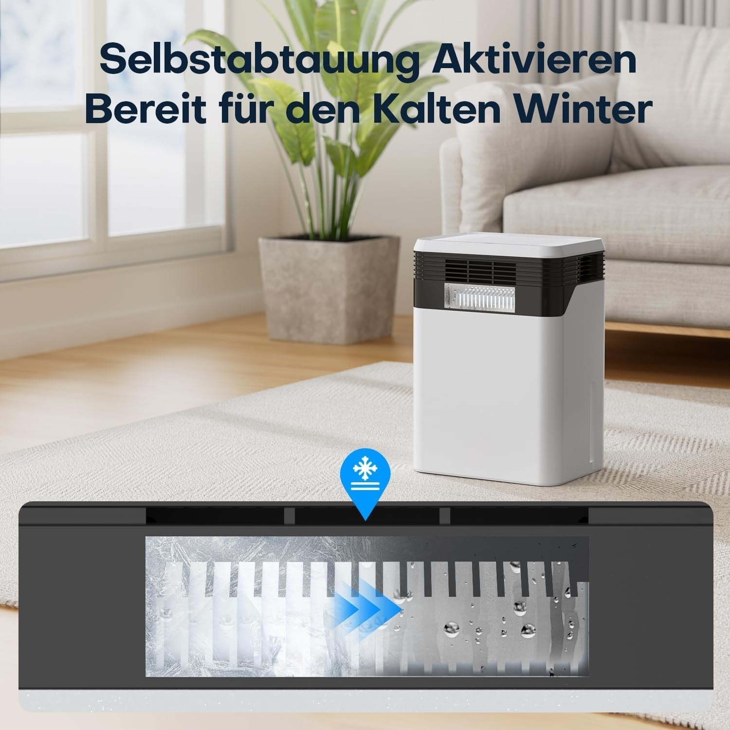 Conopu Luftentfeuchter Elektrisch 3000ml 4 Halbleiter Auto Sensor mit Timer