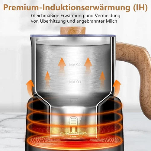 AMZCHEF Milchaufschäumer 8-IN-1 Automatisch 550 Watt 600ml heiße & kalte Milch