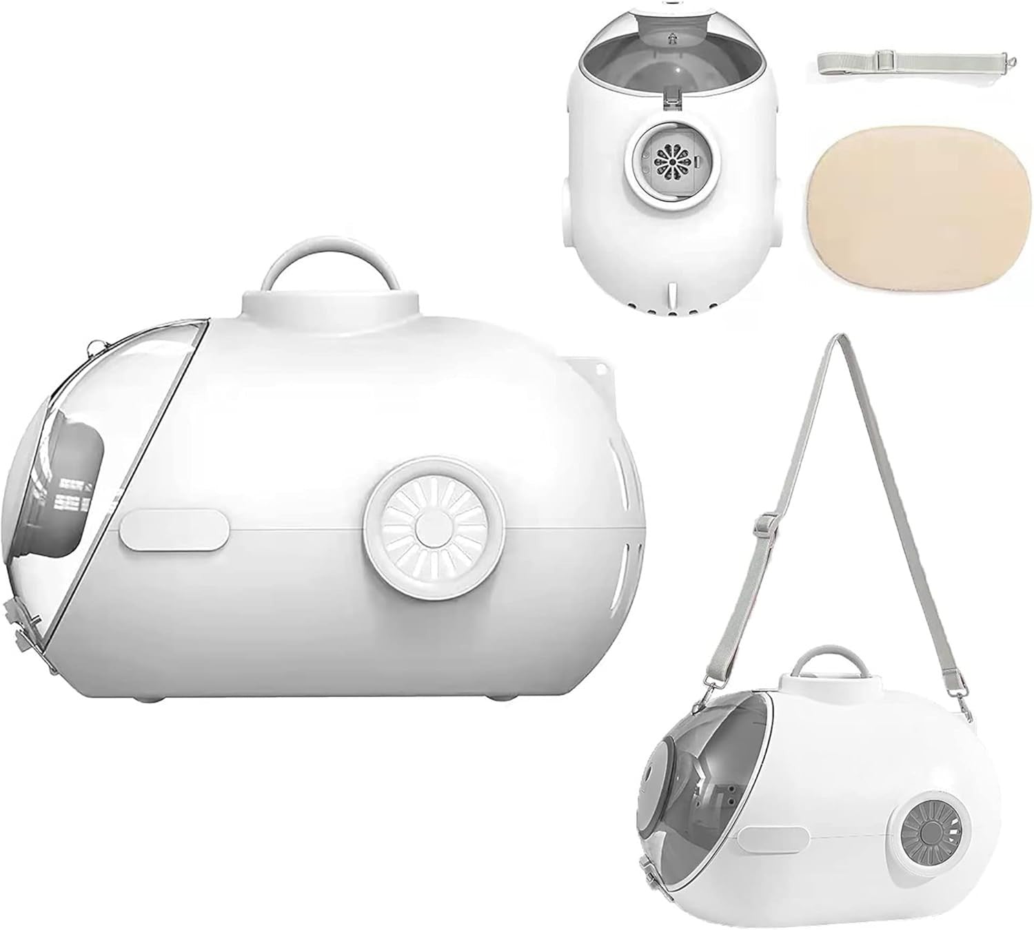 Haustier Transportbox Katzenrucksack Hundetasche mit Ventilator und Licht U-Boot