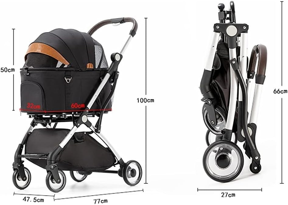 Hundewagen Haustier Kinderwagen Hundebuggy Katzenwagen Pet Stroller faltbar