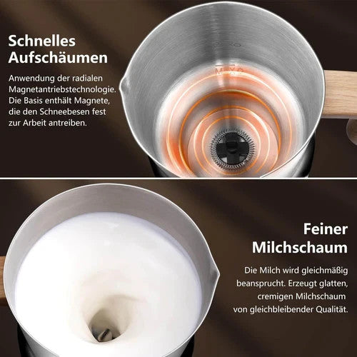 AMZCHEF Milchaufschäumer 8-IN-1 Automatisch 550 Watt 600ml heiße & kalte Milch