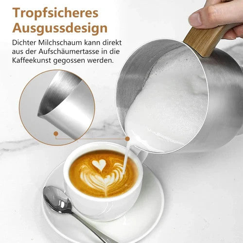 AMZCHEF Milchaufschäumer 8-IN-1 Automatisch 550 Watt 600ml heiße & kalte Milch