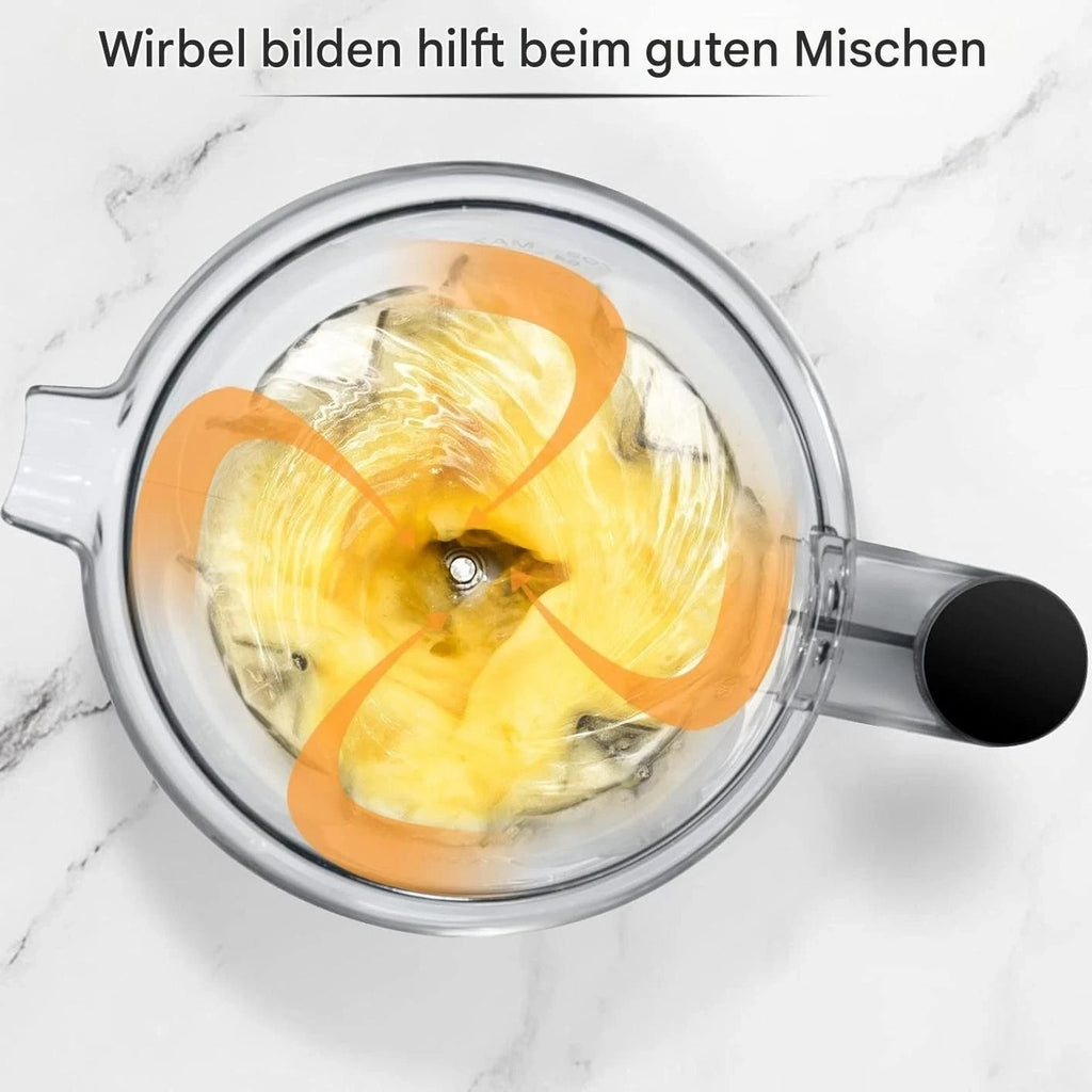 AMZCHEF Hochleistungsmixer 2IN1 Mixer mit 1850 ml und 600 ml Behälter 2000 Watt