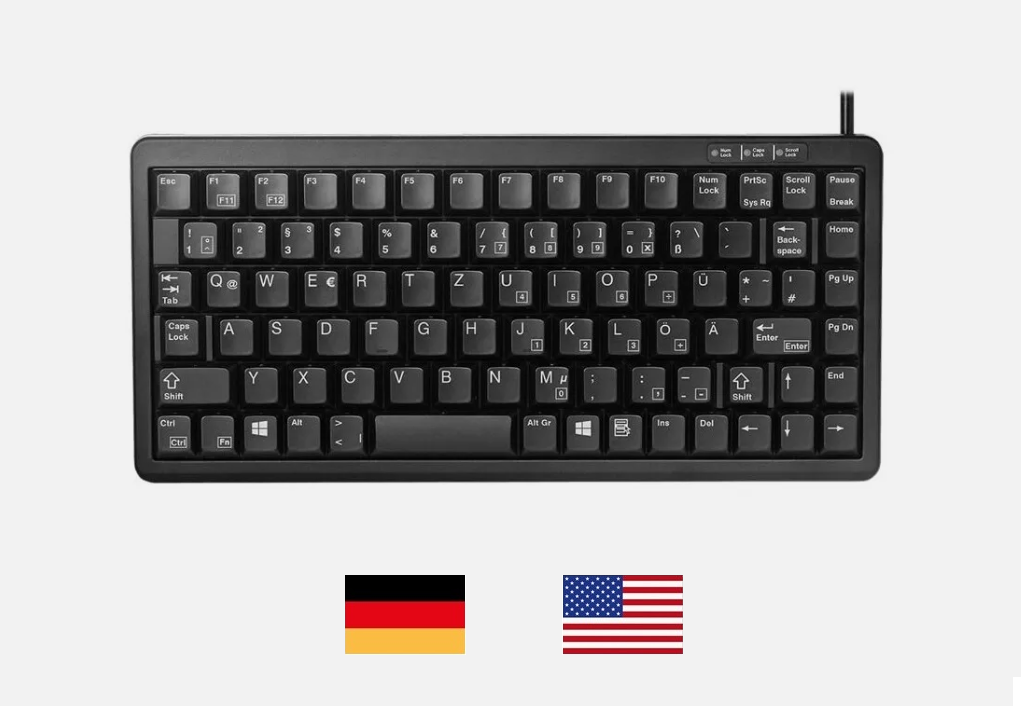 Cherry G84-4100 Keyboard Kompakt Tastatur USB Mechanisch Präzision Langlebig