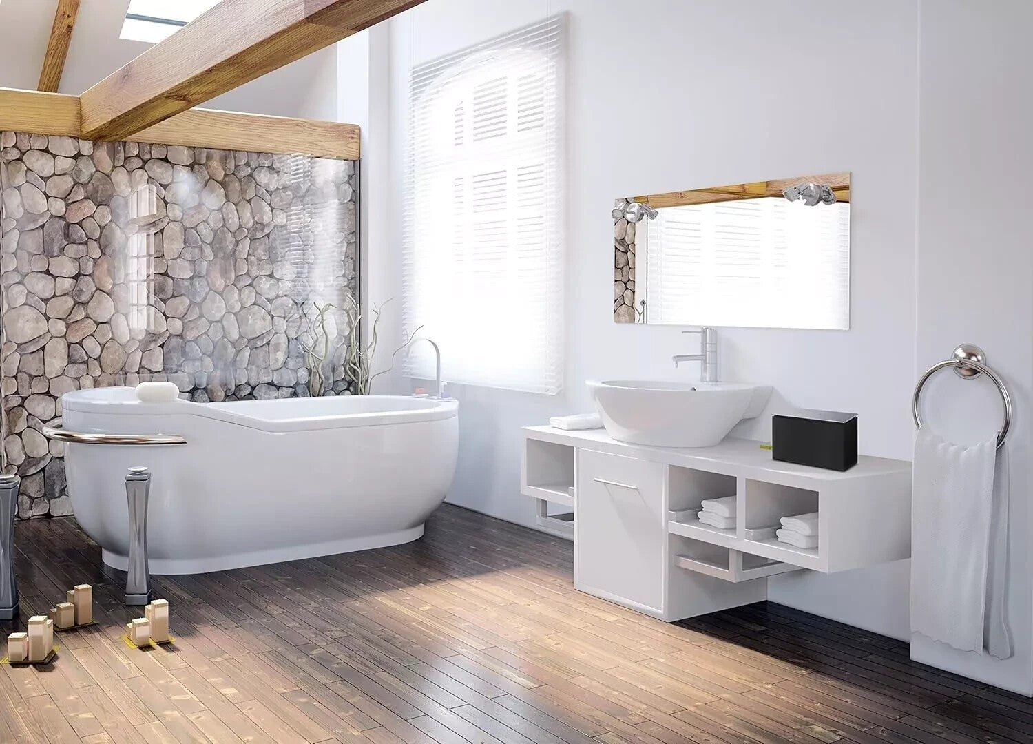 Dyon Area S Multiroom Lautsprecher Wlan Bluetooth RMS Edelstahl Internet Radio