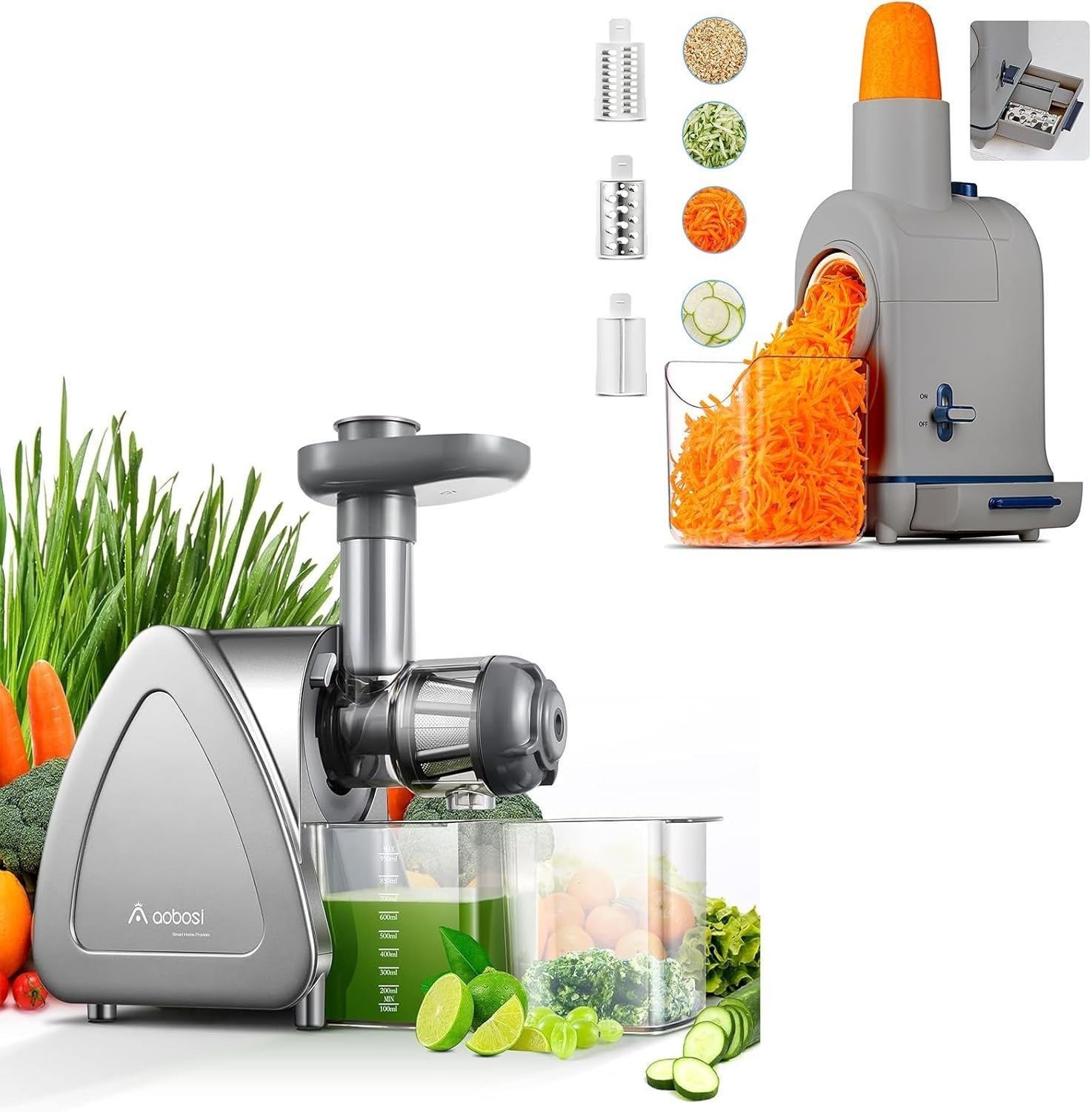 Aobosi Slow Juicer Entsafter 150w  Saftpresse leiser Motor hohe Saftausbeute