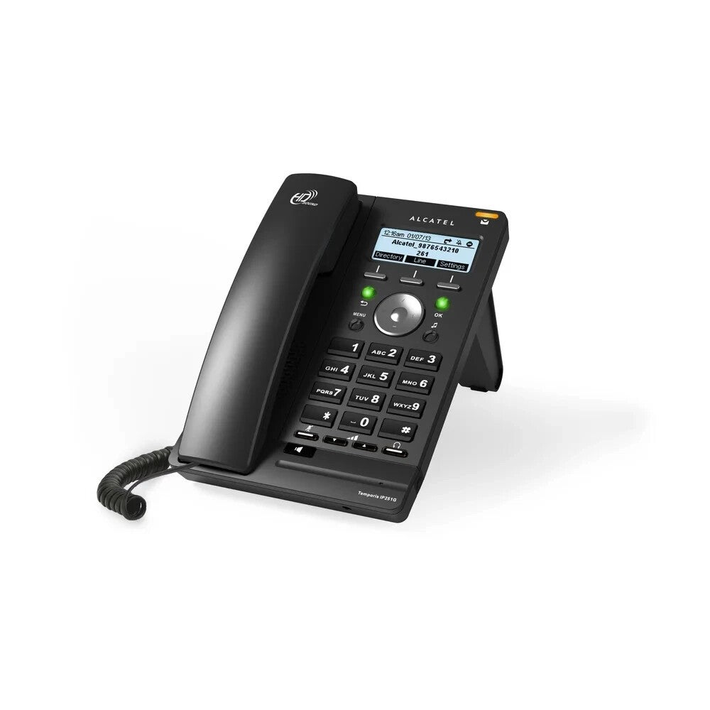 Alcatel Temporis IP251G IP Phone VoIP-Telefon PoE SIP HD-Voice Business Headset