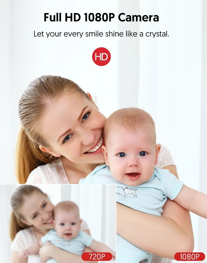 Victure SC210 Überwachungskamera WLAN Innenkamera 1080p Nachtsicht App Schwarz