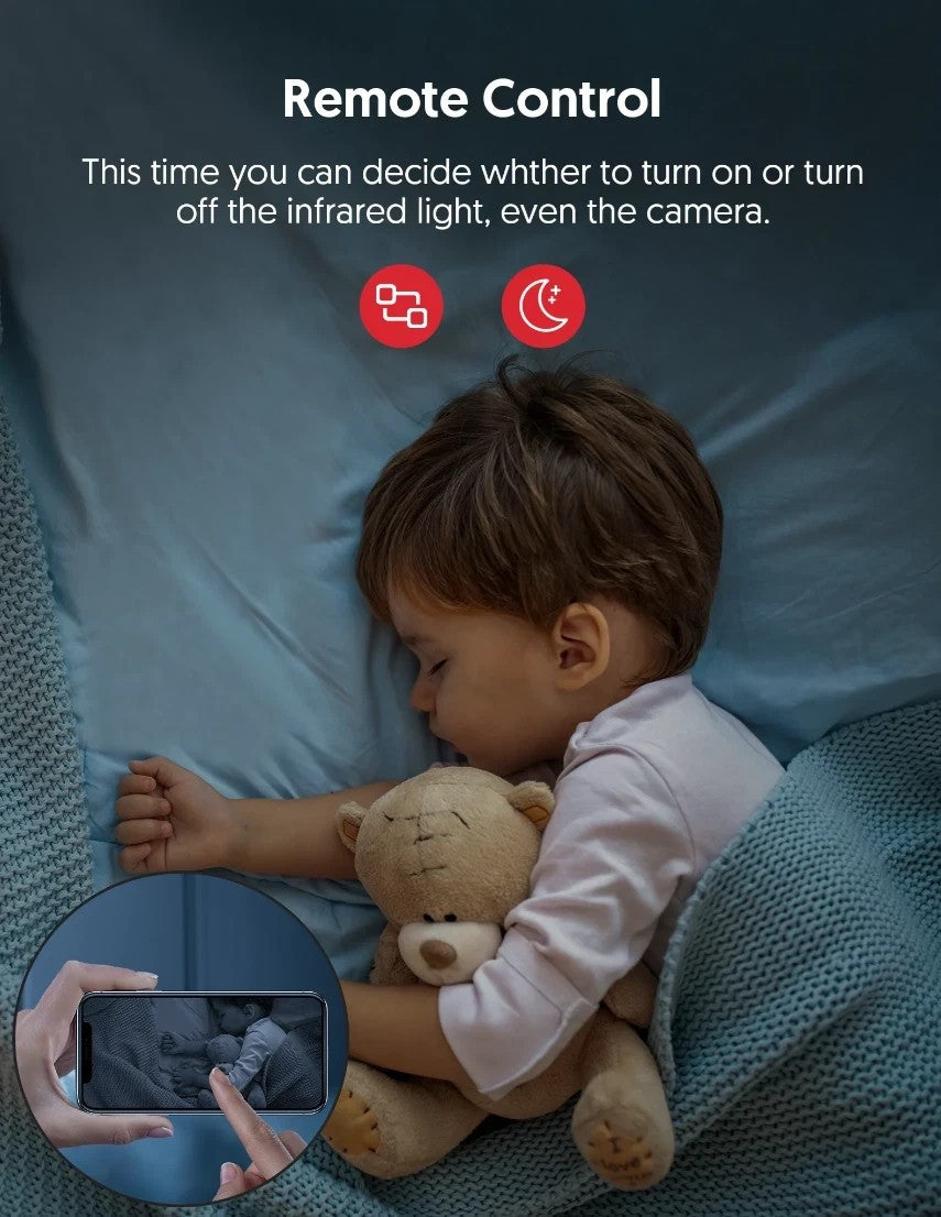 Victure SC210 Überwachungskamera WLAN Innenkamera 1080p Nachtsicht App Schwarz