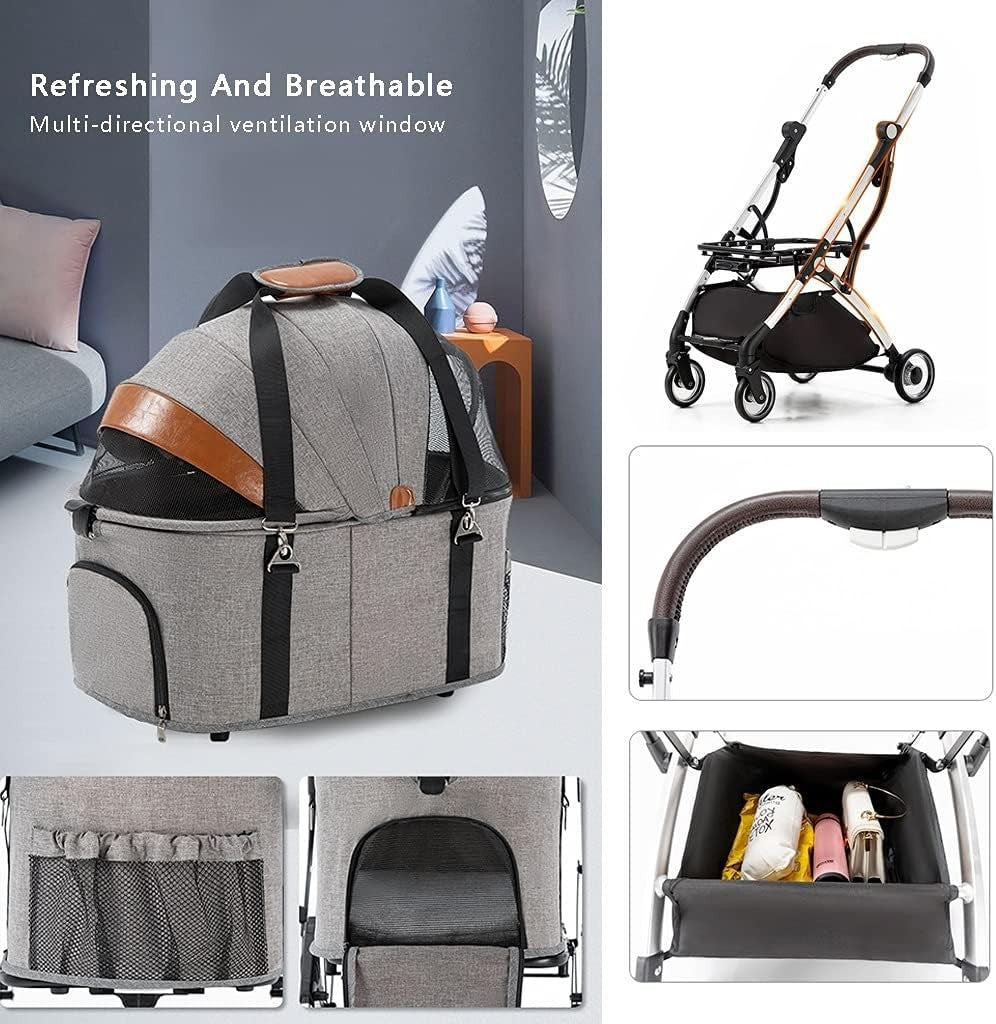 Hundewagen Haustier Kinderwagen Hundebuggy Katzenwagen Pet Stroller faltbar