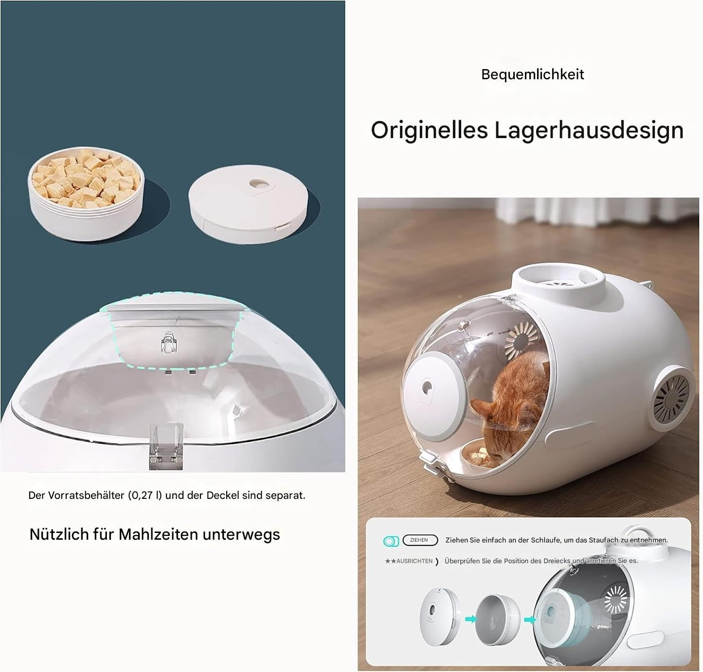 Haustier Transportbox Katzenrucksack Hundetasche mit Ventilator und Licht U-Boot