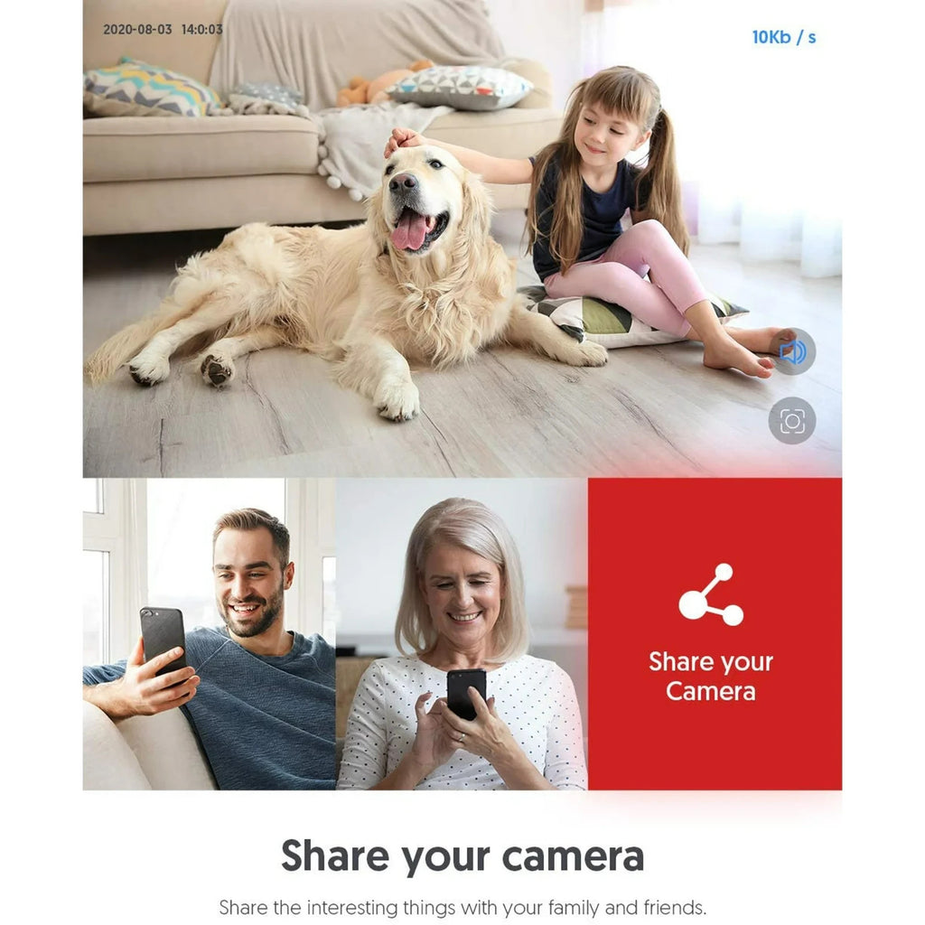 Victure PC530 Überwachungskamera Indoor Baby Monitor 1080P WLAN  Motion Security