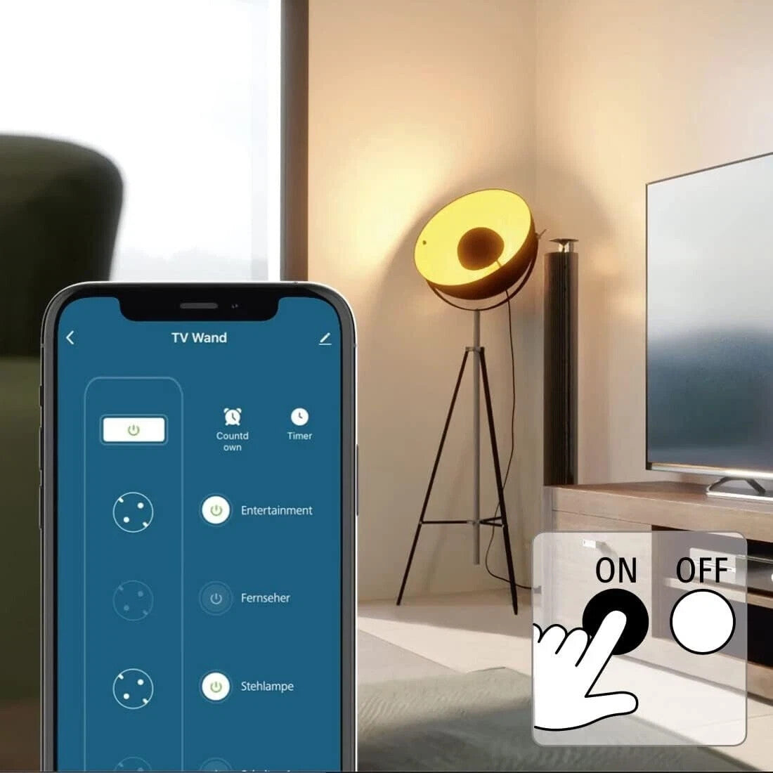 Hama WLAN Steckdosenleiste 4-fach USB einzeln schaltbar App-Steuerung 1,7m