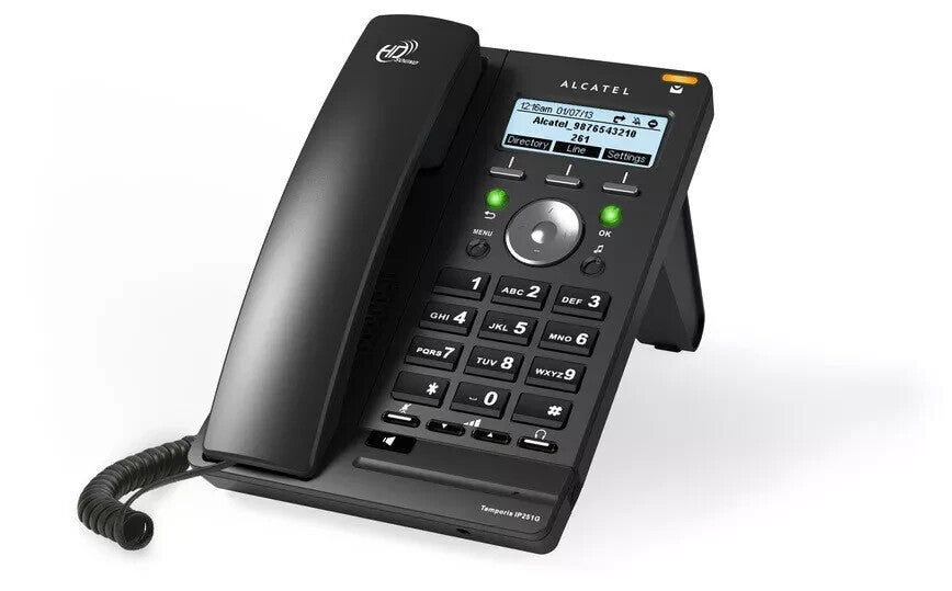 Alcatel Temporis IP251G IP Phone VoIP-Telefon PoE SIP HD-Voice Business Headset