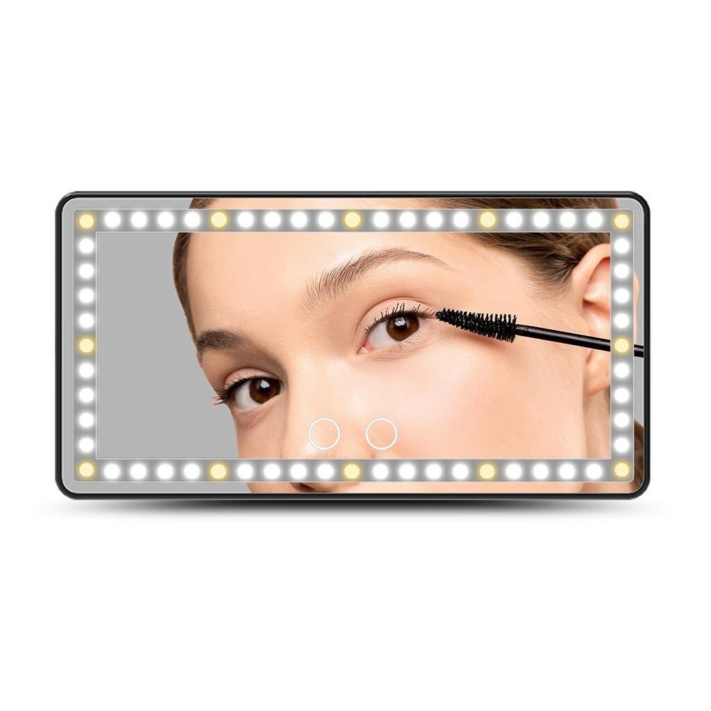 Auto Schminkspiegel LED Beleuchtung Visier Spiegel Touchscreen Makeup Spiegel