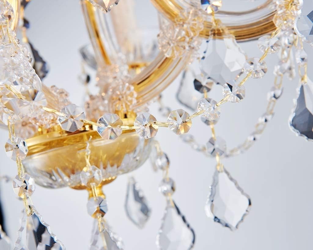 Saint Mossi Kristall Kronleuchter Modern 4 Flammig Maria Theresa Design Lampe