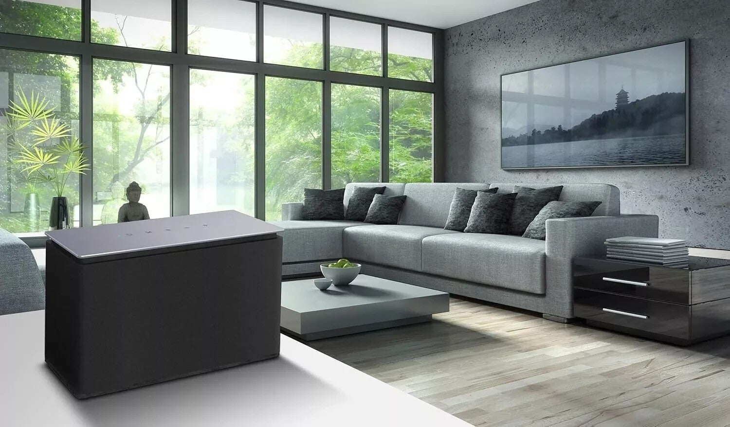 Dyon Area S Multiroom Lautsprecher Wlan Bluetooth RMS Edelstahl Internet Radio