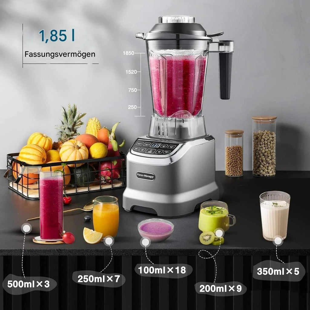 AMZCHEF Hochleistungsmixer 2IN1 Mixer mit 1850 ml und 600 ml Behälter 2000 Watt