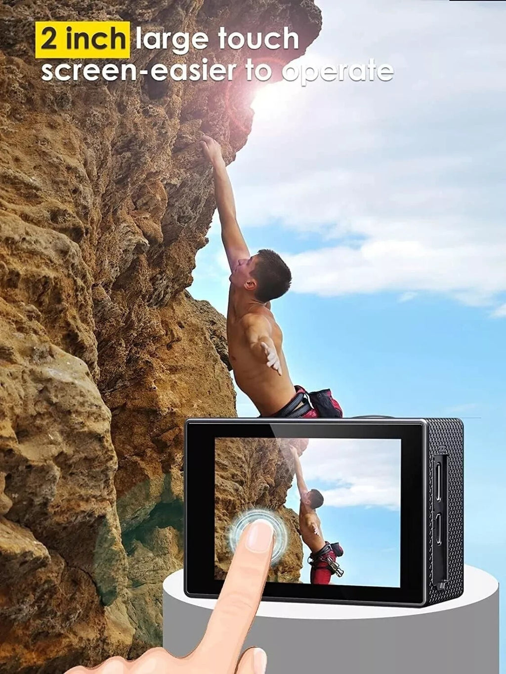 Victure AC820 Action Kamera Cam 4K Ultra-HD 20MP Wasserdicht Weitwinkel Touch