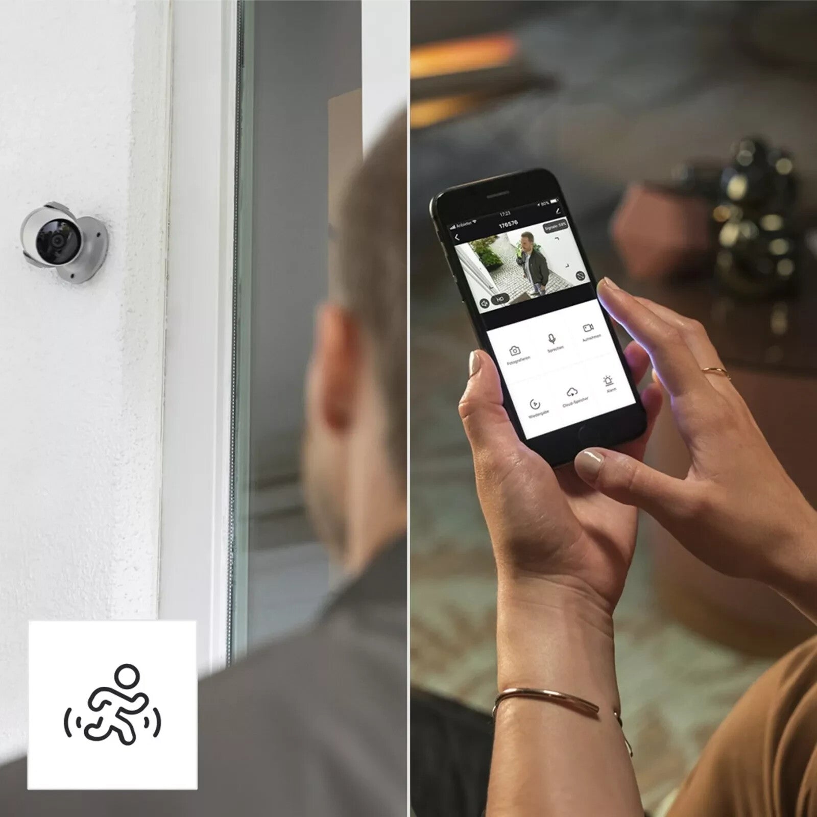 Hama WiFi Überwachungskamera Outdoor 1080p Full HD Nachtsicht Bewegungsmelder