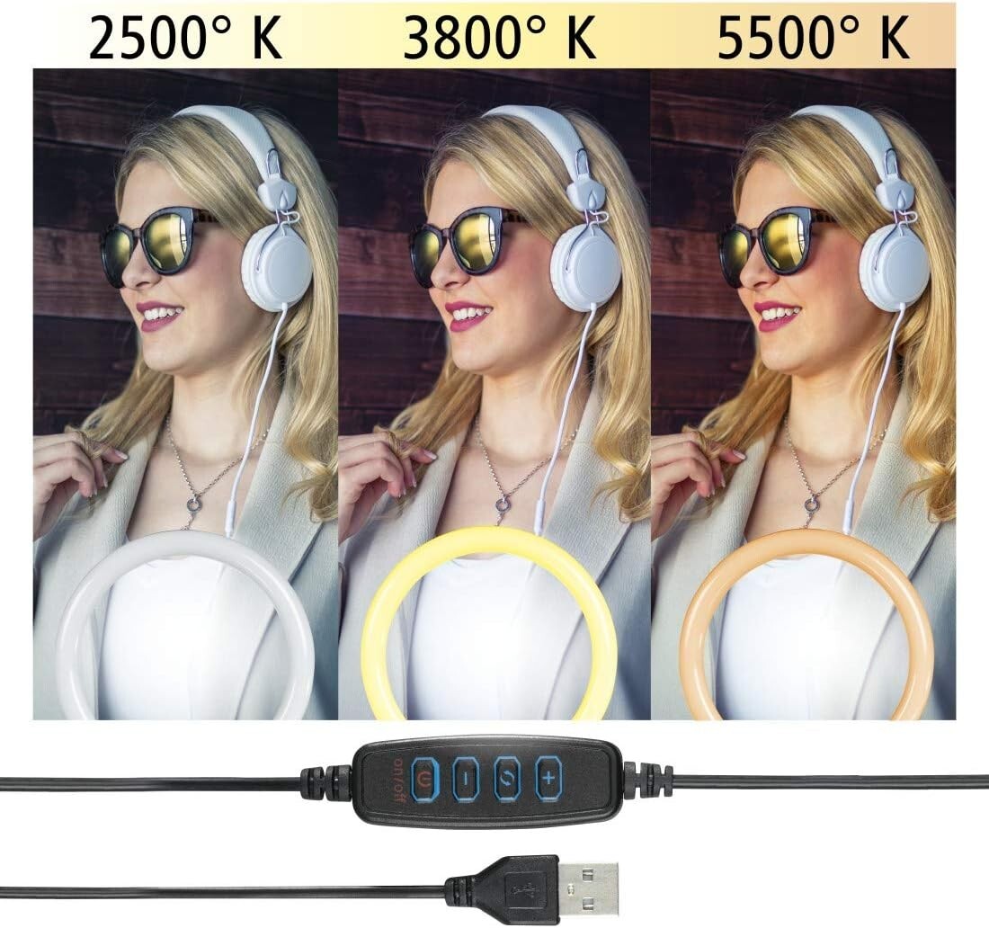 Hama LED Ringlicht Ringleuchte Work Area 67 Stativ Handy-Halterung Smartphone