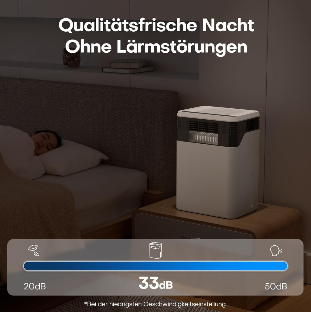 Conopu Luftentfeuchter Elektrisch 3000ml 4 Halbleiter Auto Sensor mit Timer