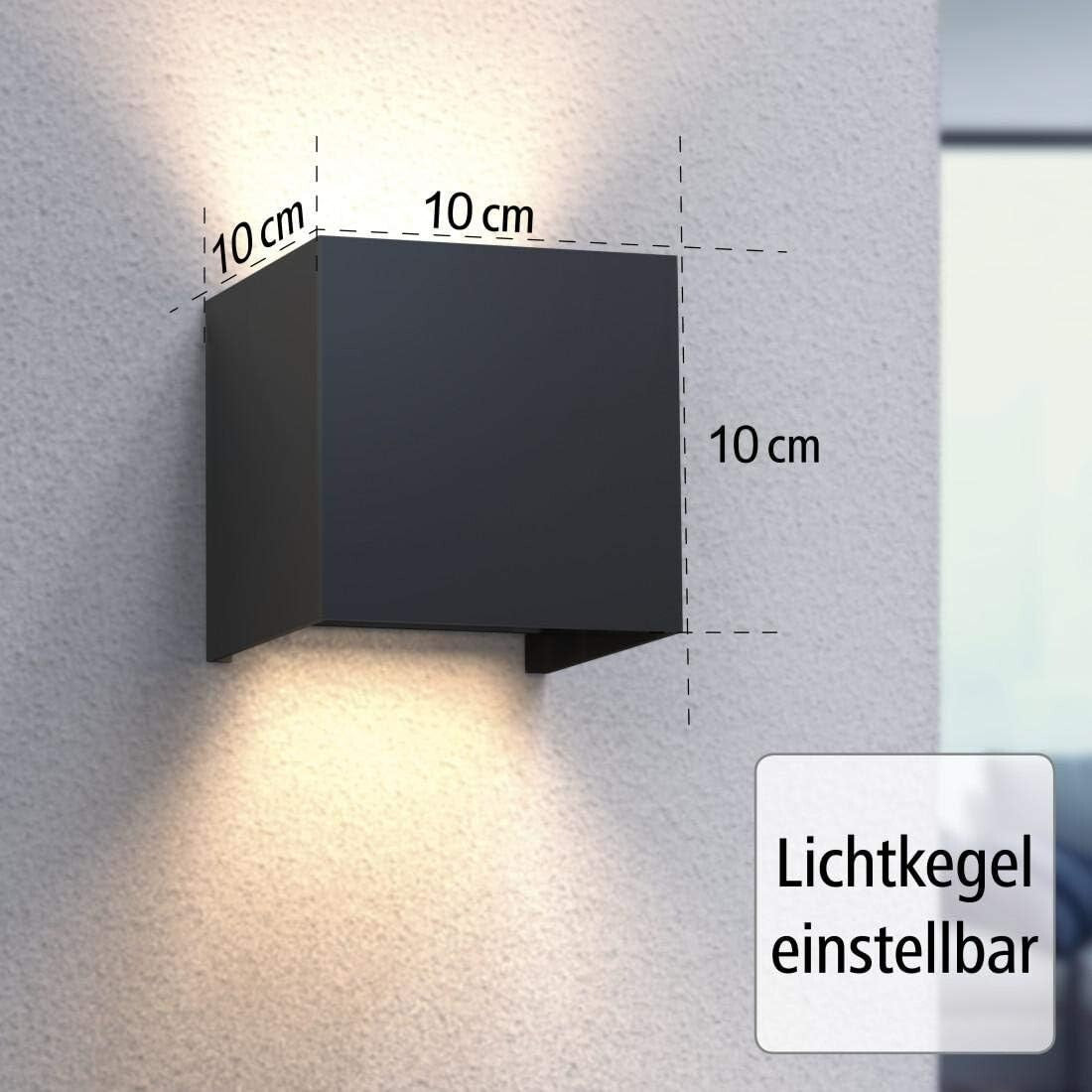 Hama Wandleuchte Wifi LED Smart Home Alexa Google Assistant IP44 dimmbar außen