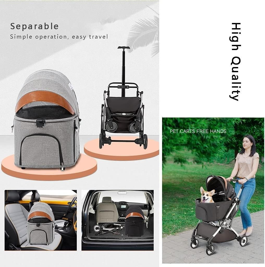 Hundewagen Haustier Kinderwagen Hundebuggy Katzenwagen Pet Stroller faltbar