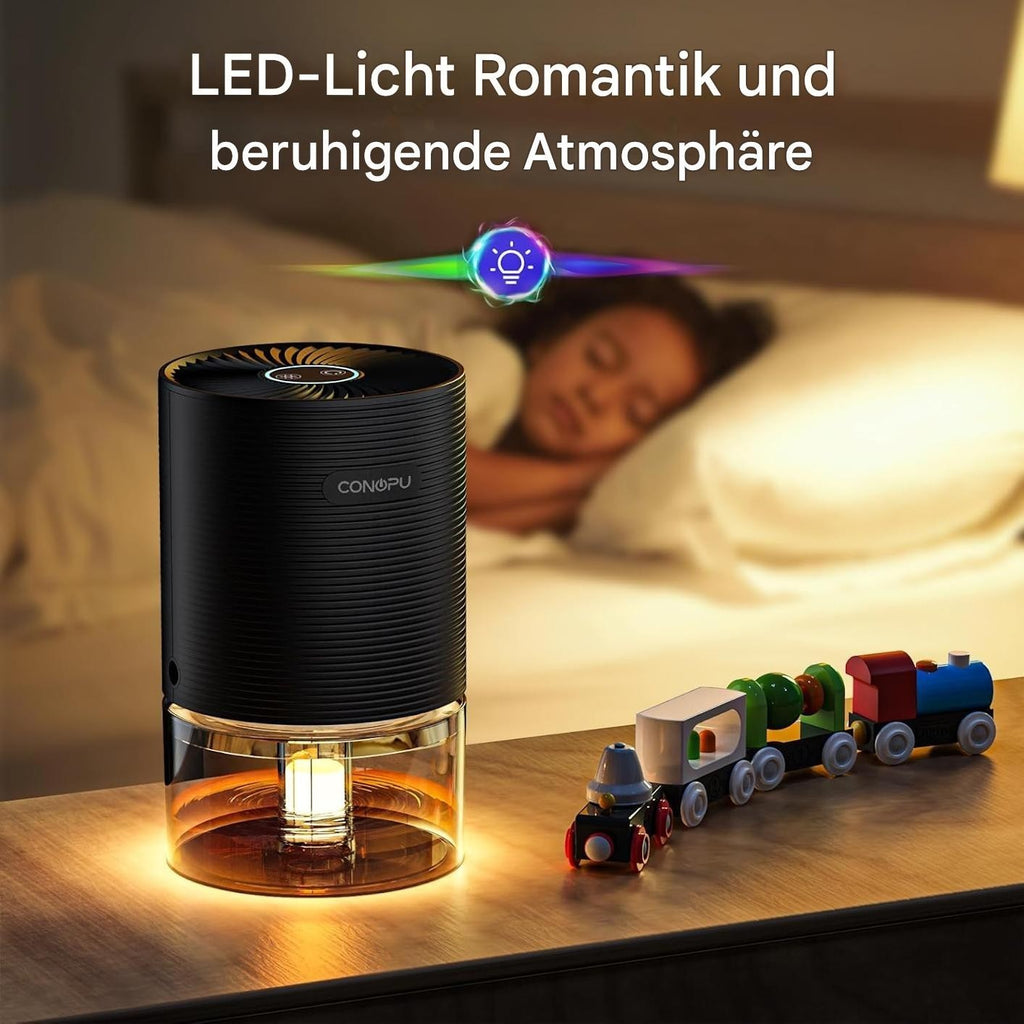 Conopu Elektrischer Luftentfeuchter 300 ml/Tag kompakt energiesparend leise