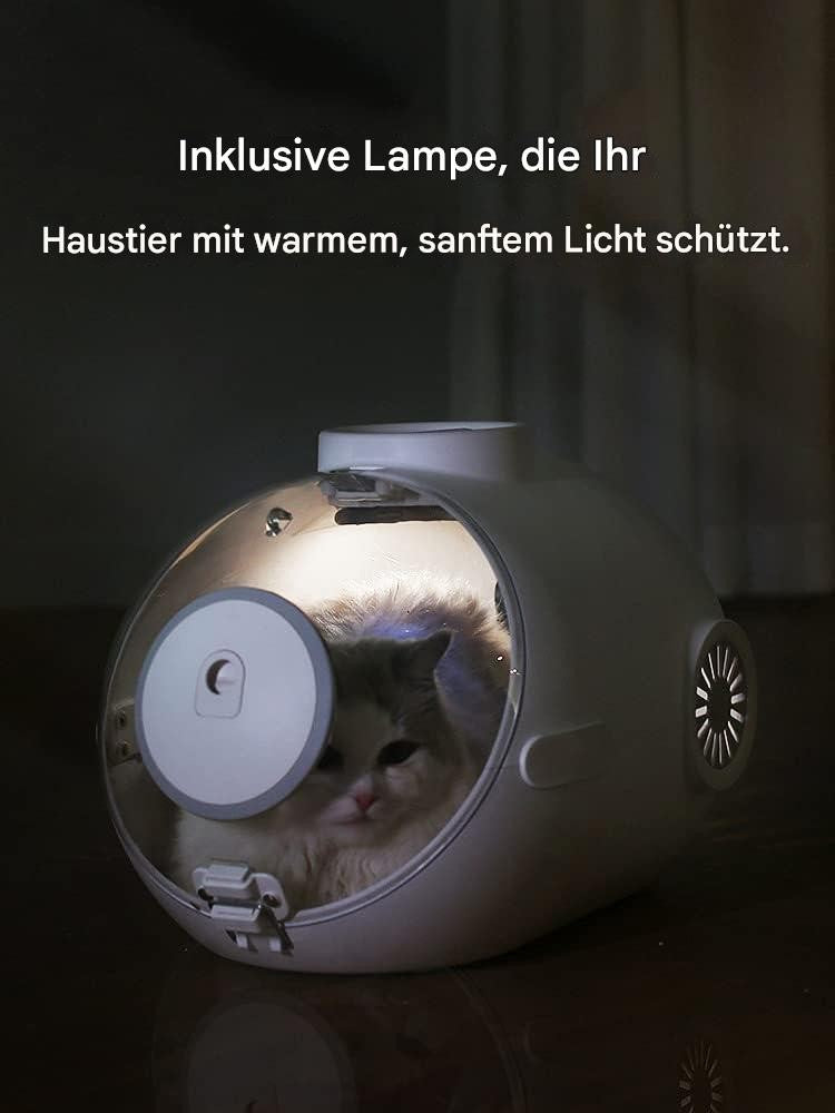 Haustier Transportbox Katzenrucksack Hundetasche mit Ventilator und Licht U-Boot