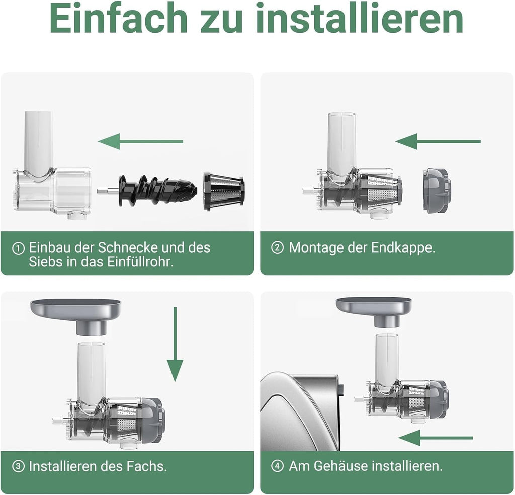 Aobosi Slow Juicer Entsafter 150w  Saftpresse leiser Motor hohe Saftausbeute